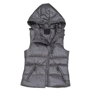 Carbon38 Asymmetric Zip Puffer Vest